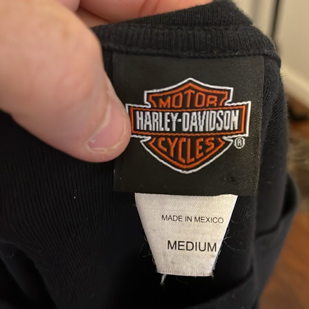 Harley Davidson Black Mt McKinley Denali Park Alaska Graphic Shirt - Picture 13 of 13